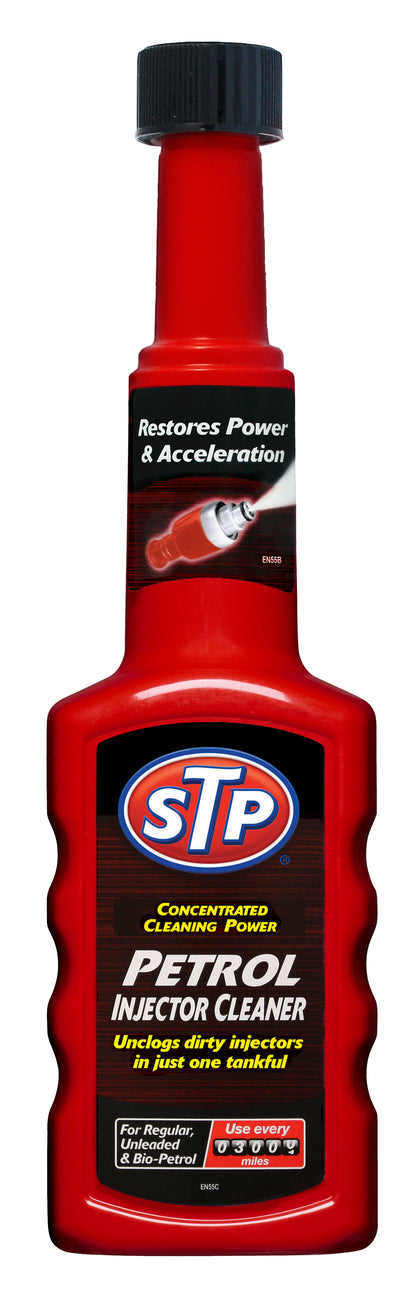 STP Petrol Treatment Fuel System Cleaner Additive 200ml Improves Injector Power