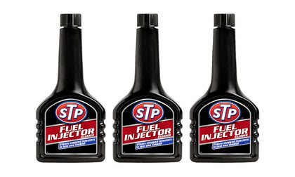 3x STP Petrol Injector Fuel System Cleaner Additive 250ml Improves Power / MPG