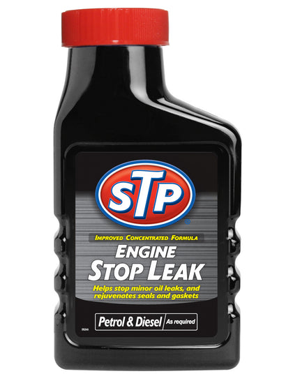 STP Engine Stop Leak 300ml For Minor Oil Leaks Rejuvenates Seals & Freshener