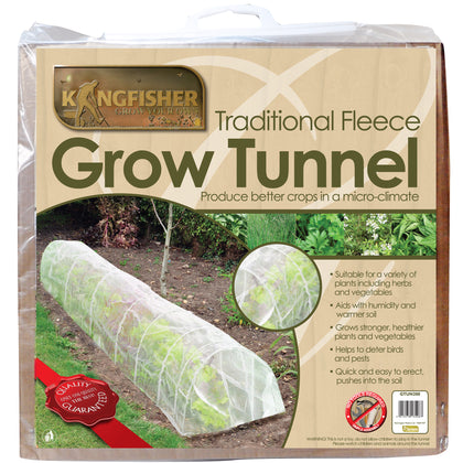 3m Fleece Grow Tunnel - for Stronger Healthier Plants Garden Row Cover Protects