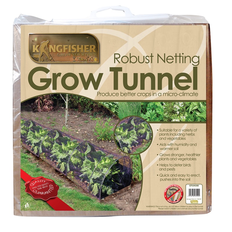 3m Net Grow Tunnel Stronger Plants Vegetable Garden Row Cover Protects Robust UK