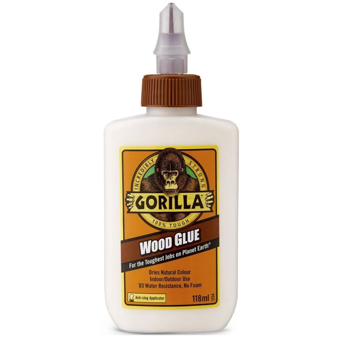 Gorilla Wood Glue PVA Adhesive Water Resistance Extra Strong Durable DIY Repair