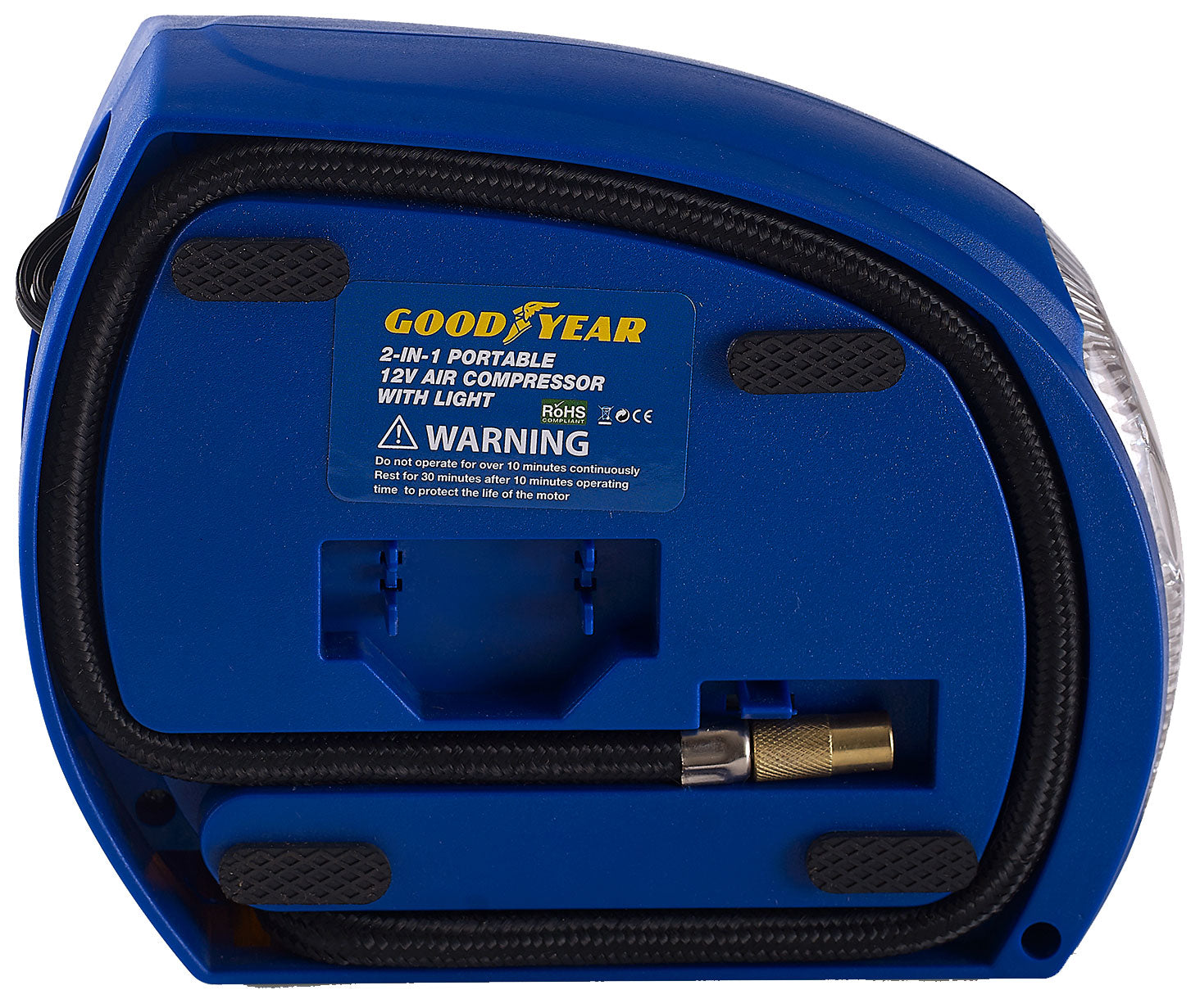 Goodyear 2 in 1 Tyre Air Compressor Inflator With LED Light Car Bike Bicycle