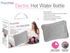 Grey Rechargeable Electric Hot Water Bottle Bed Hand Warmer Massaging Heat Pad