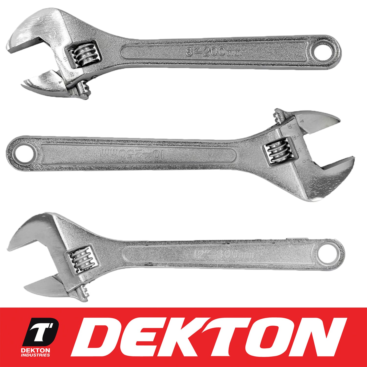 3Pc Adjustable Spanner 8