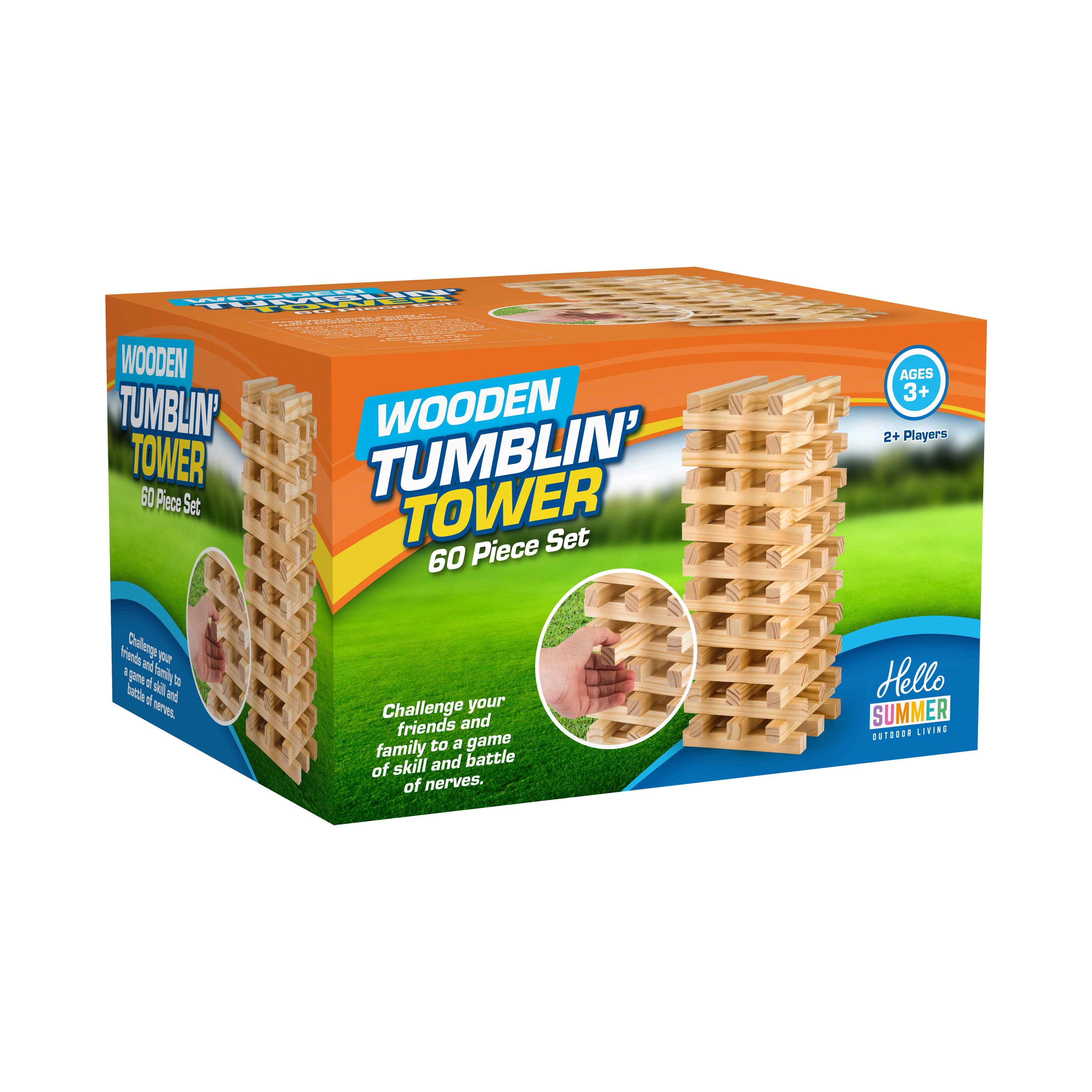 Giant Jumbo Tumbling Tumble Tower Wooden Blocks Outdoor Family Garden Game Fun