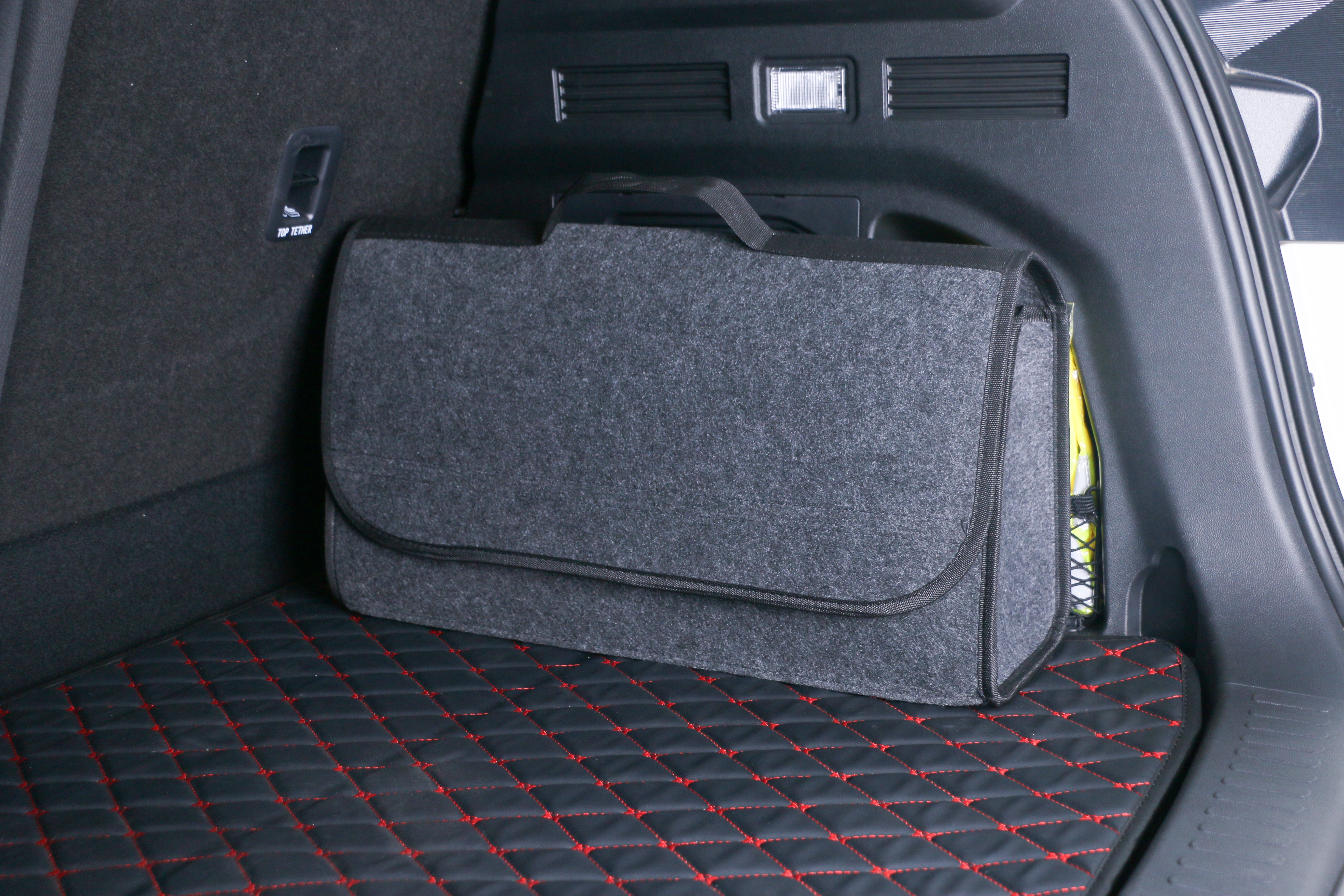 Car Boot Organiser Large Carpet Storage Bag Tools Travel Tidy Hook Loop Case UK