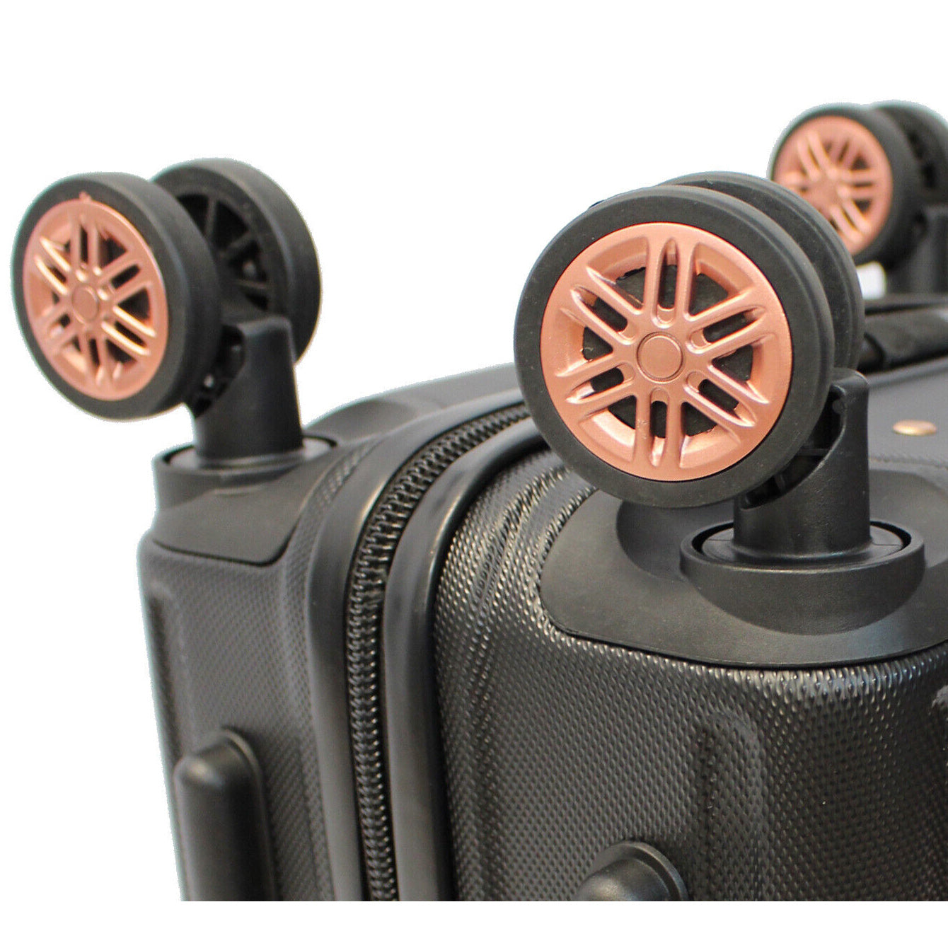 Lightweight Hard Shell ABS Poly-carbonate Suitcase 360 Degree Spinning Wheels