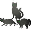 3x Black Scare Cats Garden Patio Pest / Bird / Rodent / Fox Control Deterrent