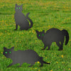 3x Black Scare Cats Garden Patio Pest / Bird / Rodent / Fox Control Deterrent