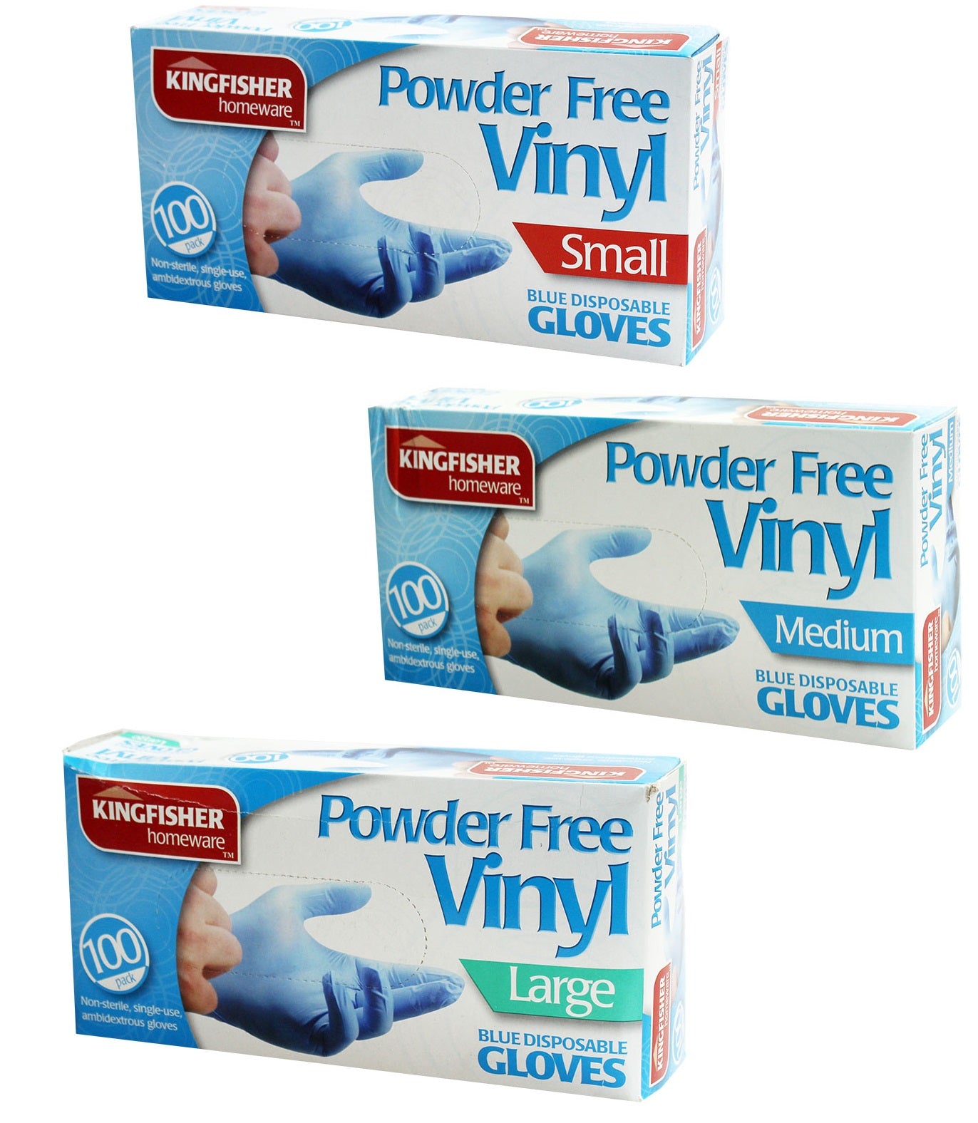 Vinyl Gloves Medical Protection Powder Free Germs Hygiene Virus Food Disposable