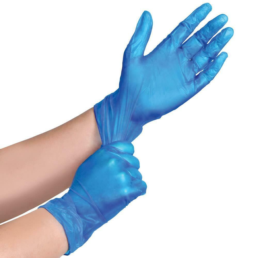 Vinyl Gloves Medical Protection Powder Free Germs Hygiene Virus Food Disposable