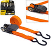 4PC Ratchet Tie Down Strap Set Cargo Trailer Marquee Roof Rack 25mm x 4.5m /15ft
