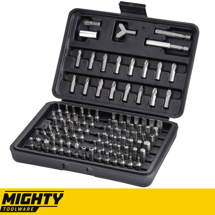 100PC CRV Tamperproof Security Screwdriver Torx Hex Bit Set Driver and Hard Case