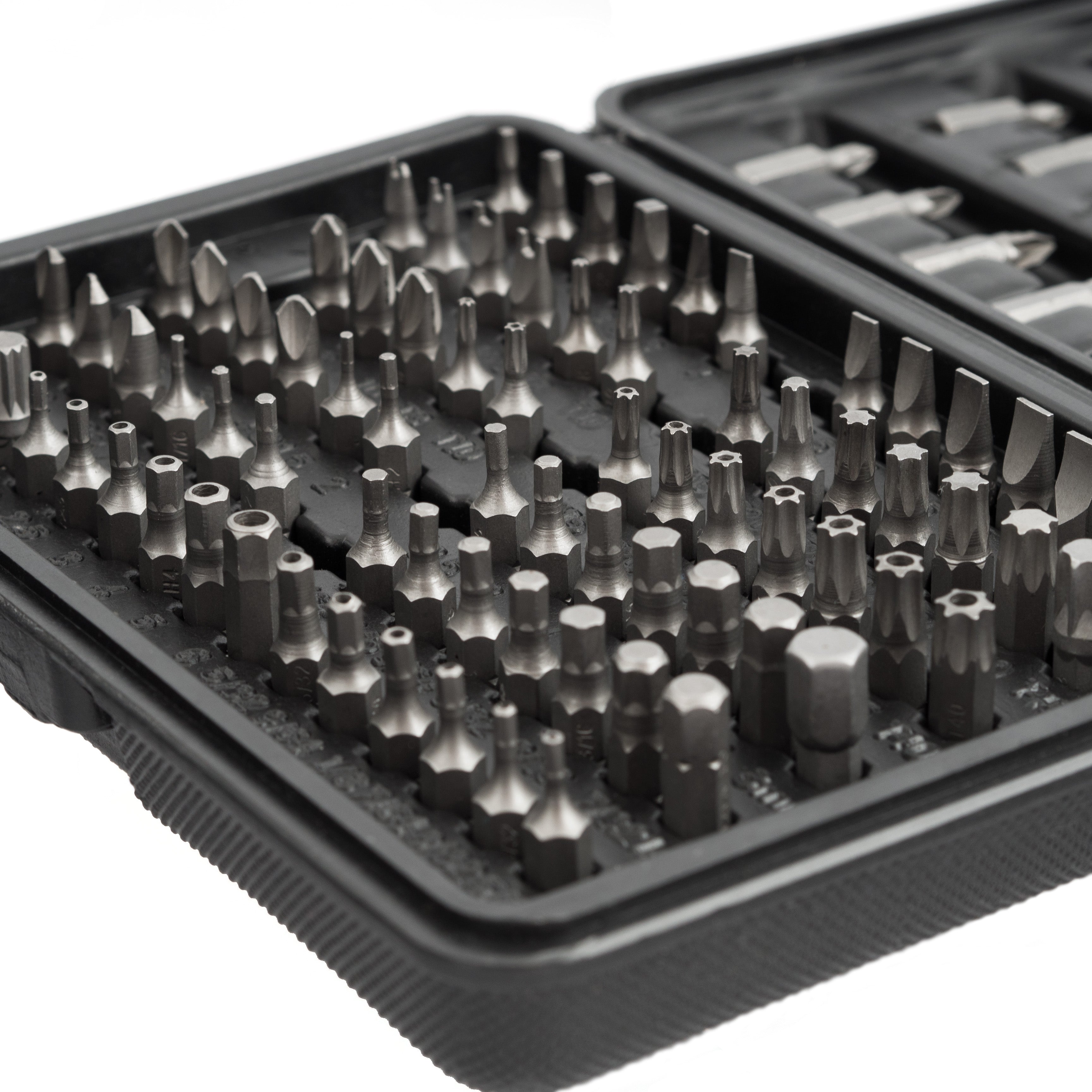 100PC CRV Tamperproof Security Screwdriver Torx Hex Bit Set Driver and Hard Case