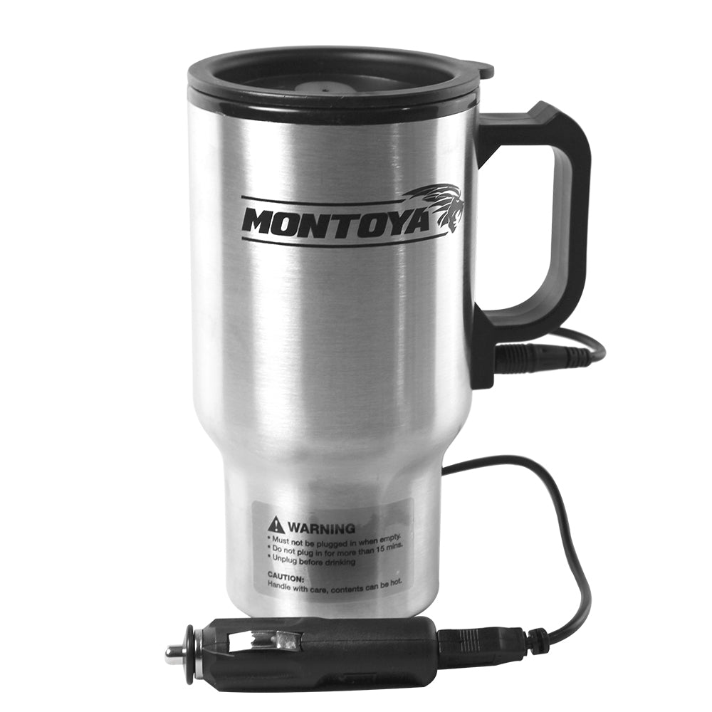 12v Stainless Steel Hot Mug Car Van Caravan Thermal Heat Travel Cup Kettle USB