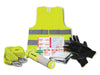 First Aid Car Travel Kit|Torch|Gloves|Tow Rope|High-Vis|Plasters|Foil Blanket