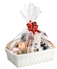 Make Your Own Hamper Wicker Basket Wine Food Cellophane Bow Gift Set Kit Present