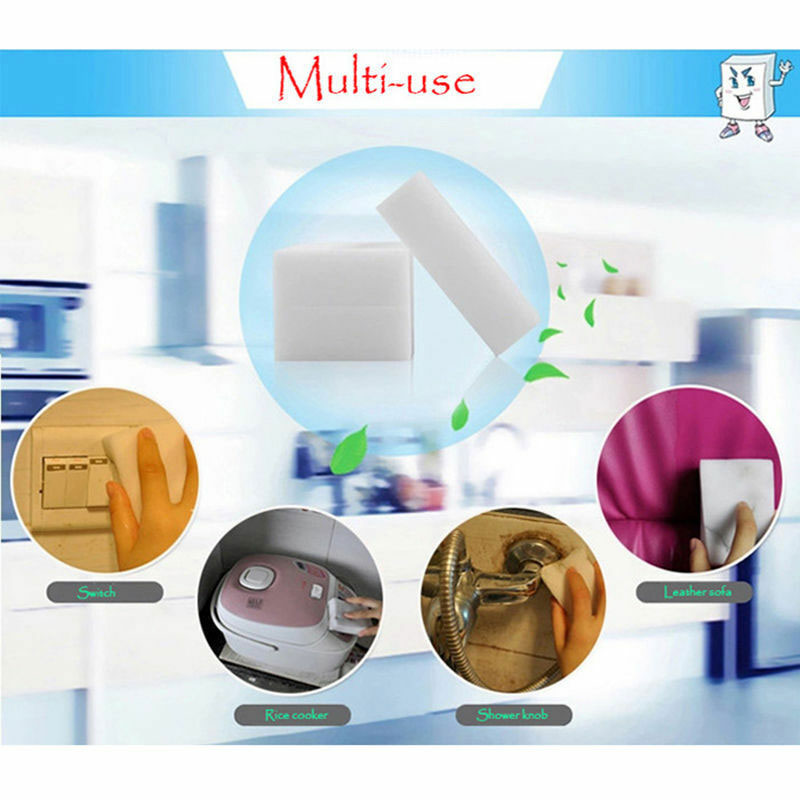 10 X Magic Sponge Eraser Sponges Melamine Foam Stain Dirt Mark Remover Cleaning