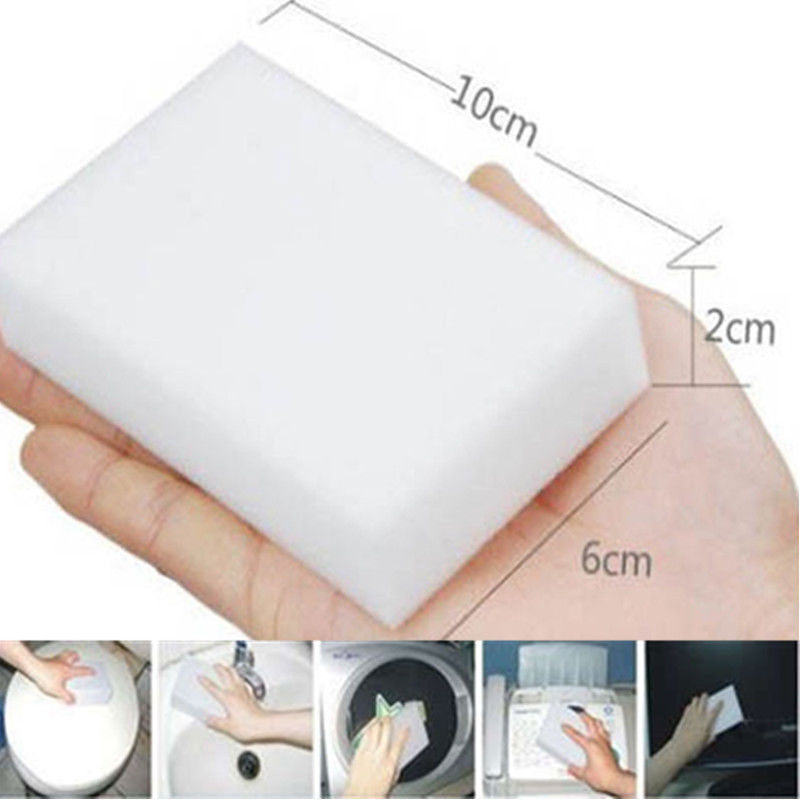 10 X Magic Sponge Eraser Sponges Melamine Foam Stain Dirt Mark Remover Cleaning