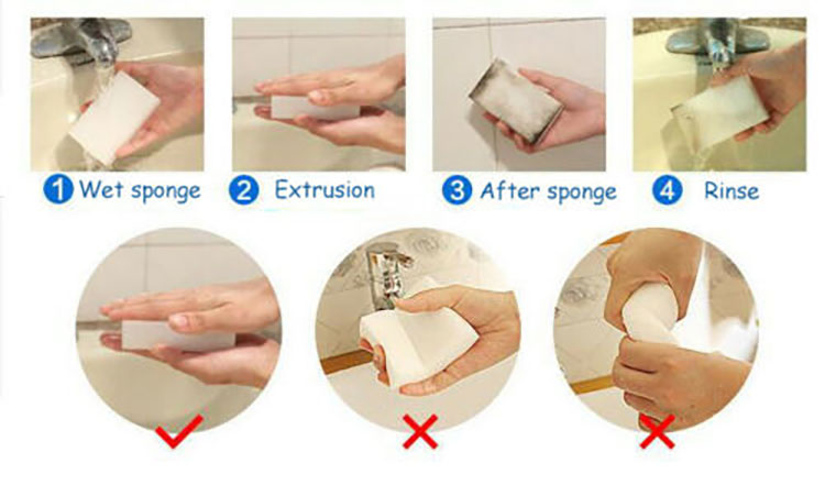 10 X Magic Sponge Eraser Sponges Melamine Foam Stain Dirt Mark Remover Cleaning