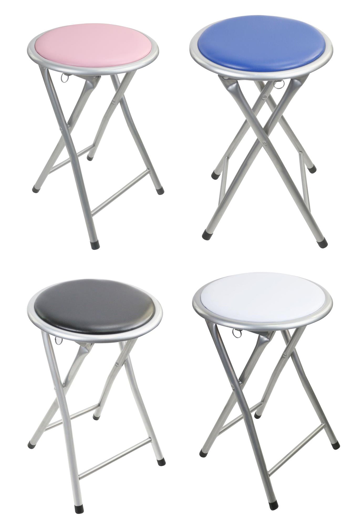 Folding Breakfast Bar Stool Foldable Padded Chair Seat Office Event Garden Party