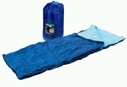 Single Sleeping Bag Camping Hiking Caravan Festival Winter Warm Carry Bag Freeuk