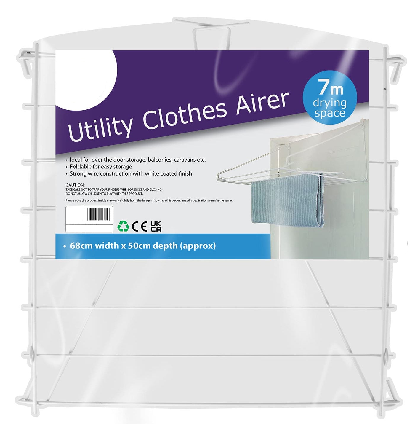 7M Over the Door Clothes Airer Dryer for Towels Washing Laundry Utility