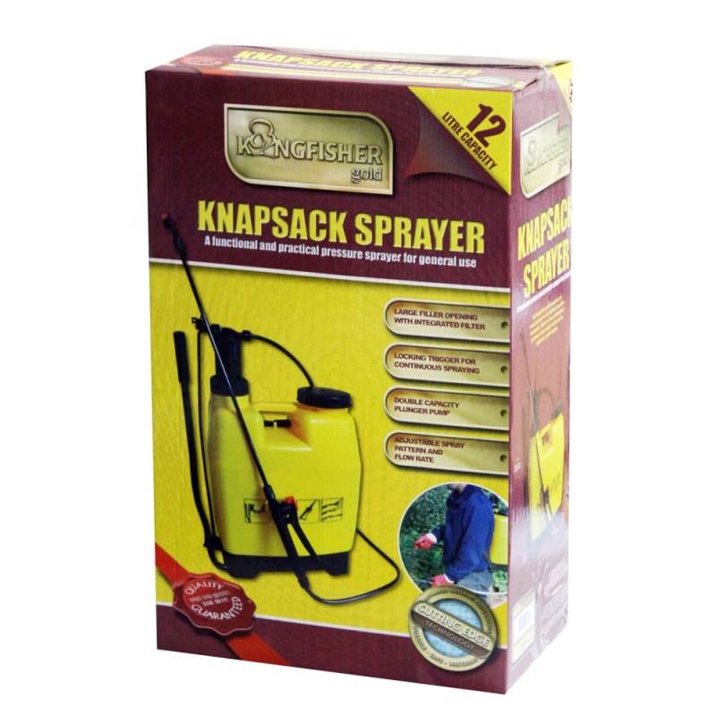 12L Knapsack Backpack Water Pressure Sprayer Crop Garden Patio Weed Killer Lance