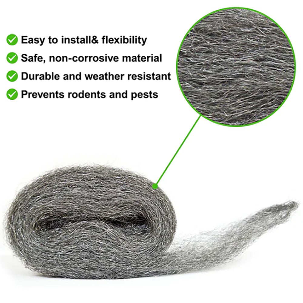 Complete Pest Control Kit|Rodent|Mice|Rats|Mouse|Fill Holes Gaps|Steel Wool Wire