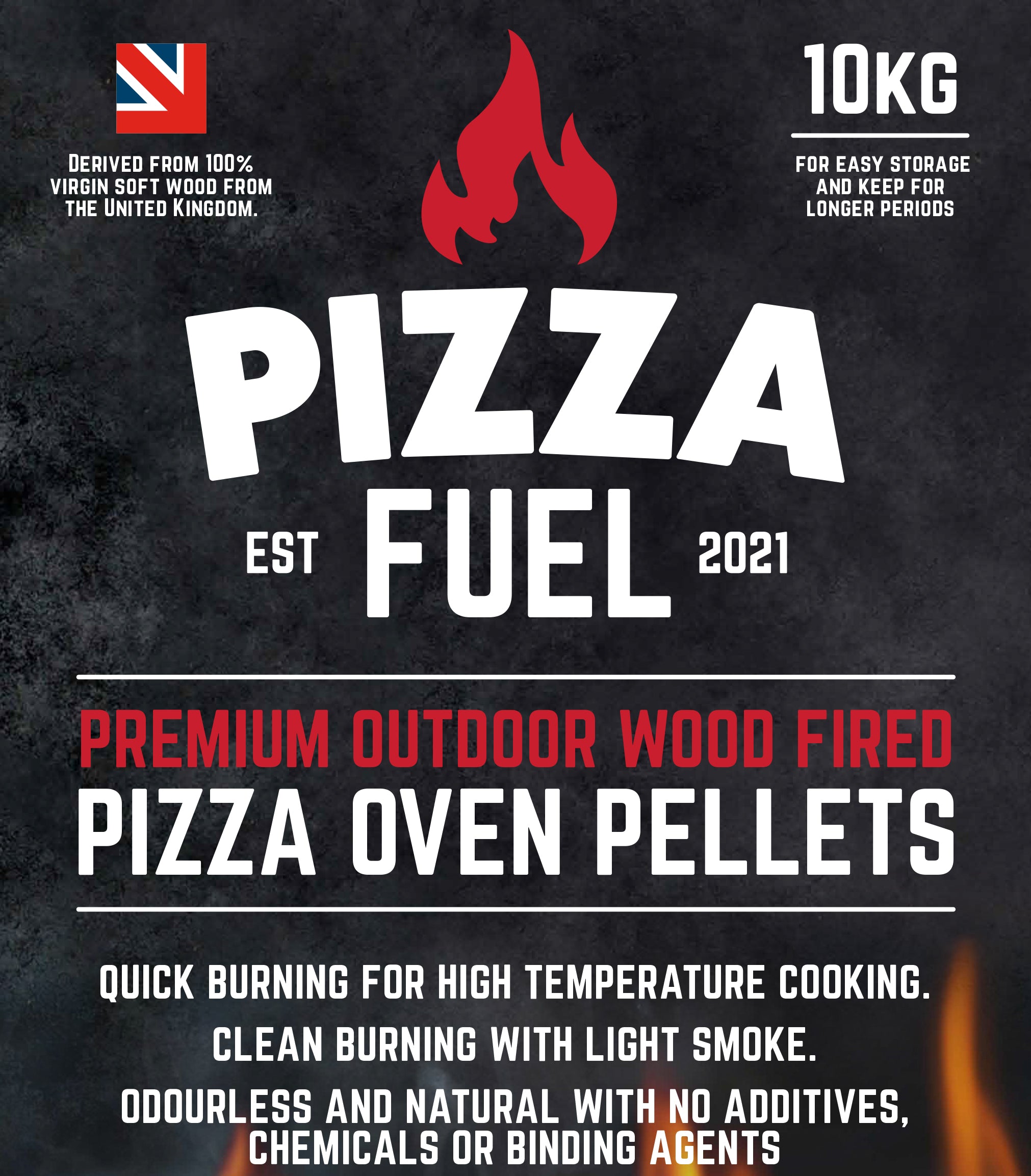 10kg Pizza Oven Wood Pellets for Ooni Dallonda Nero Fresh Grills Uuni Premium