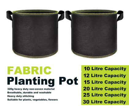 Hydroponics Fabric Pot Breathable Plant Pots Container Grow Bag Root Boosting