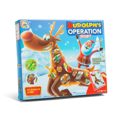 Rudolph Operation Board Game Festive Christmas Family Fun Kids Doctor Play Set