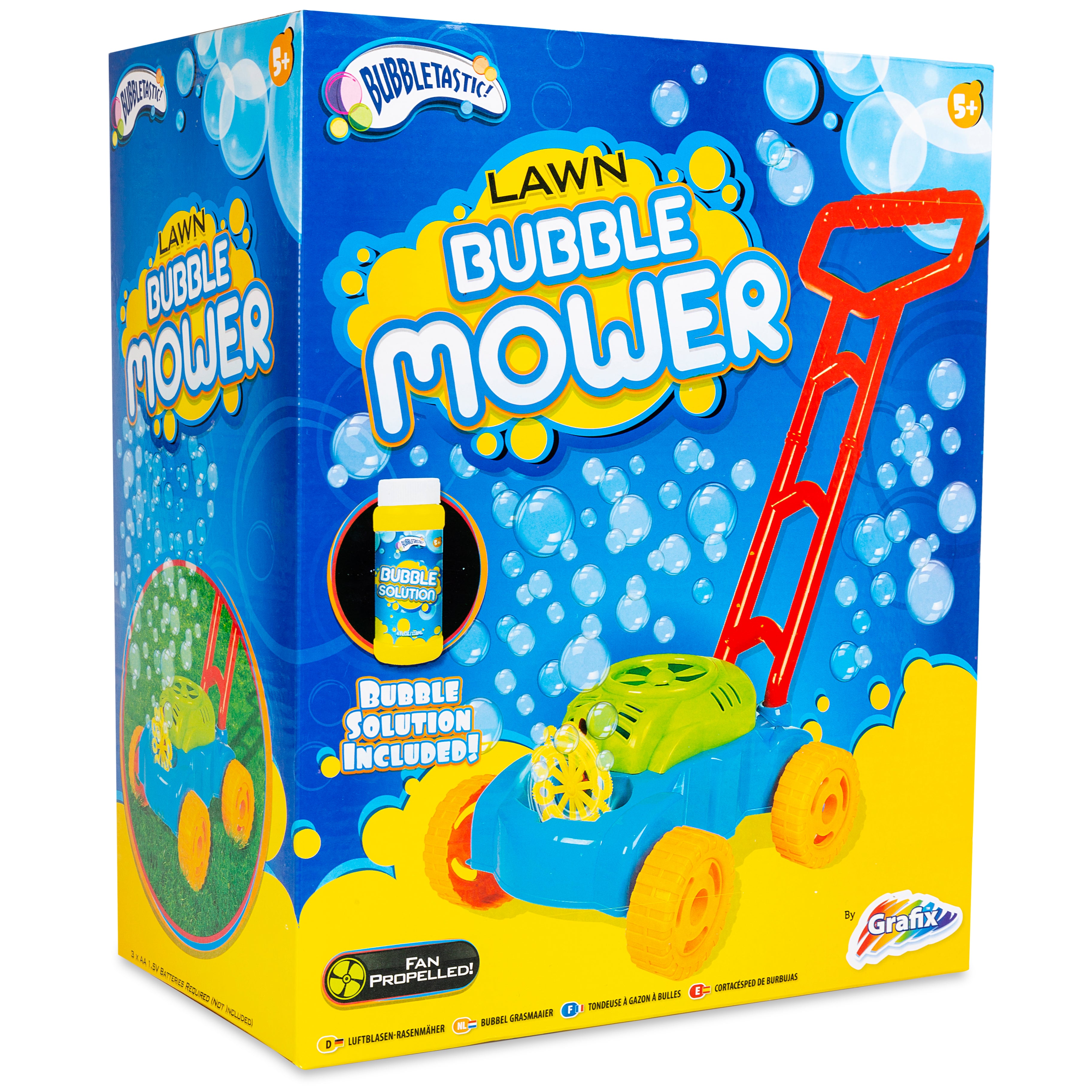 Lawn Bubble Mower Bubbles Machine Blower Garden Party Summer Toy gift
