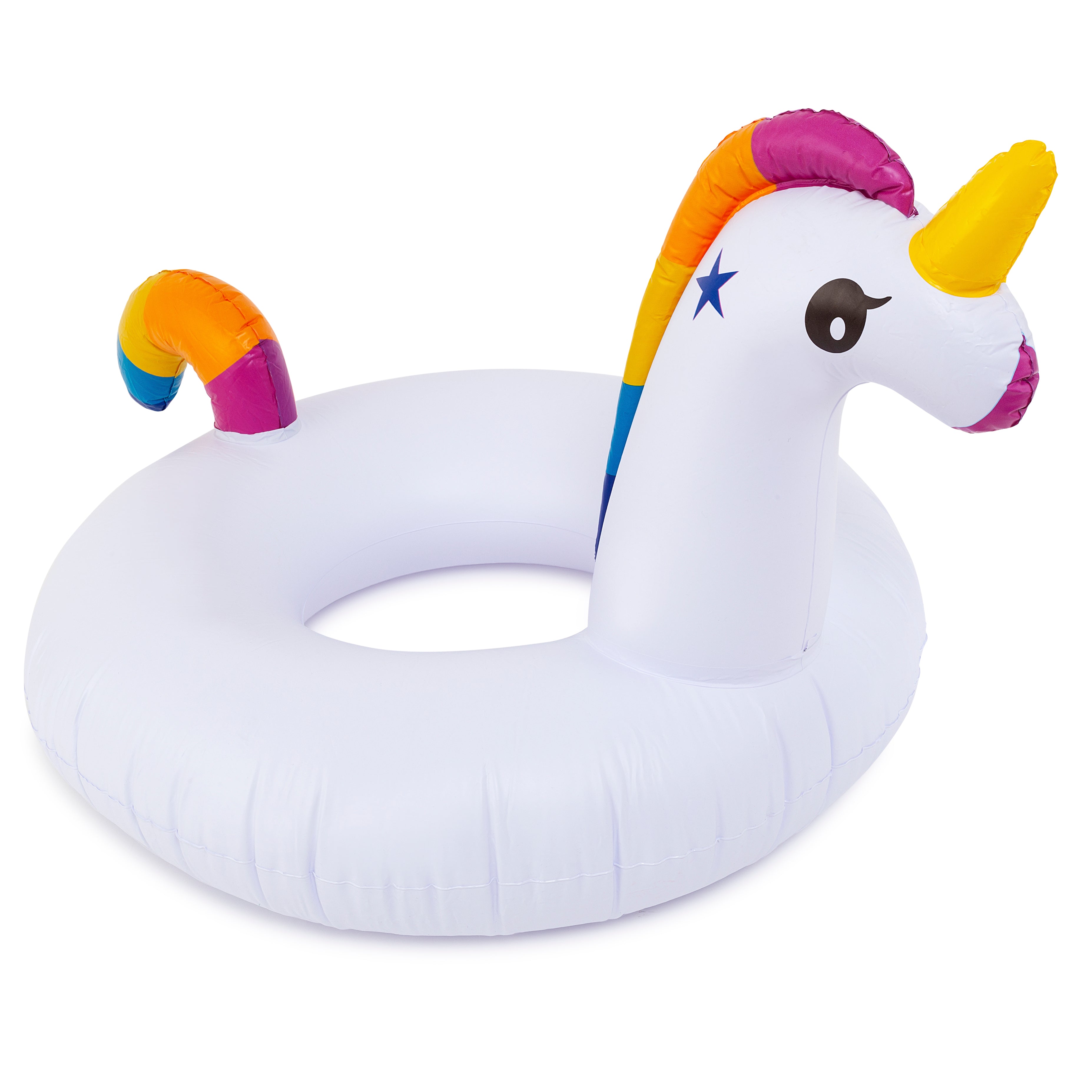Adult Inflatable Unicorn Swim Ring Kids Summer Beach Pool Float Lilo Floater