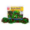 Block Tech Assorted Building Blocks Brick 250 Pieces Green and Brown Childs Toy