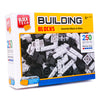 Block Tech Assorted Building Blocks Brick 250 Pieces Black & White Childs Toy