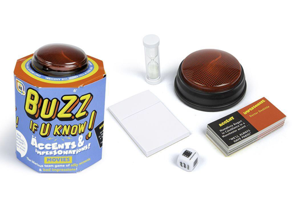 Buzz if You Know Fun Family Game Accents Movies Buzzed Out Christmas Party