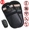 2 x Car Key Signal Blocker Case Faraday Cage Fob Pouch Keyless RFID Blocking Bag