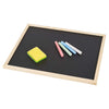 A4 Chalkboard Children Fun Kids Black Chalk Board Dry Wipe Blackboard Sponge Set