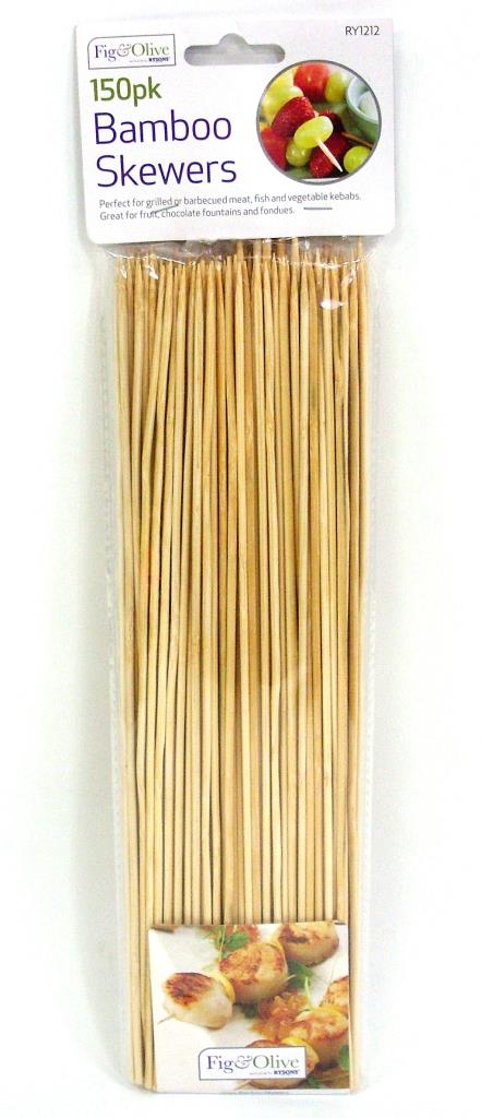 150 Bamboo Skewers 30cm (12