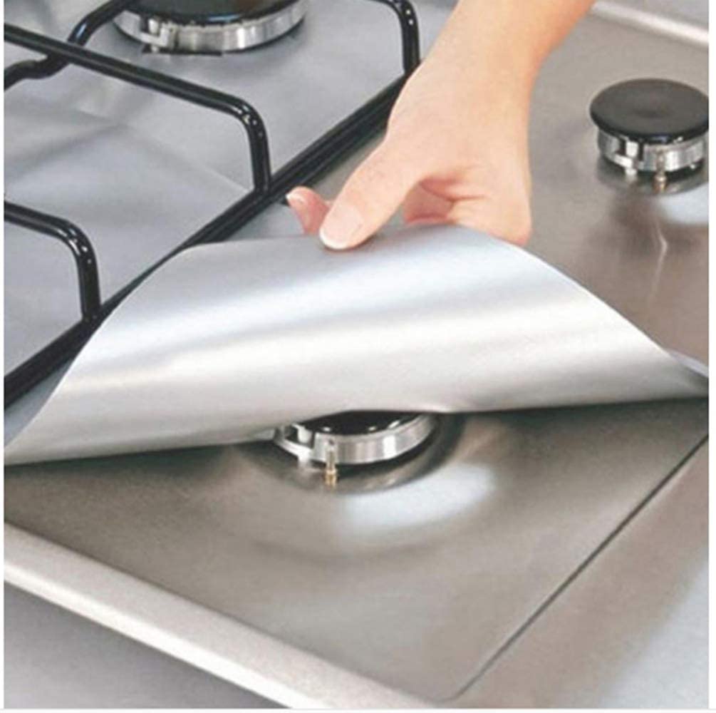 Reversible Gas Hob Protector Non Stick Reusable Stove Liner Cooker Cover Range