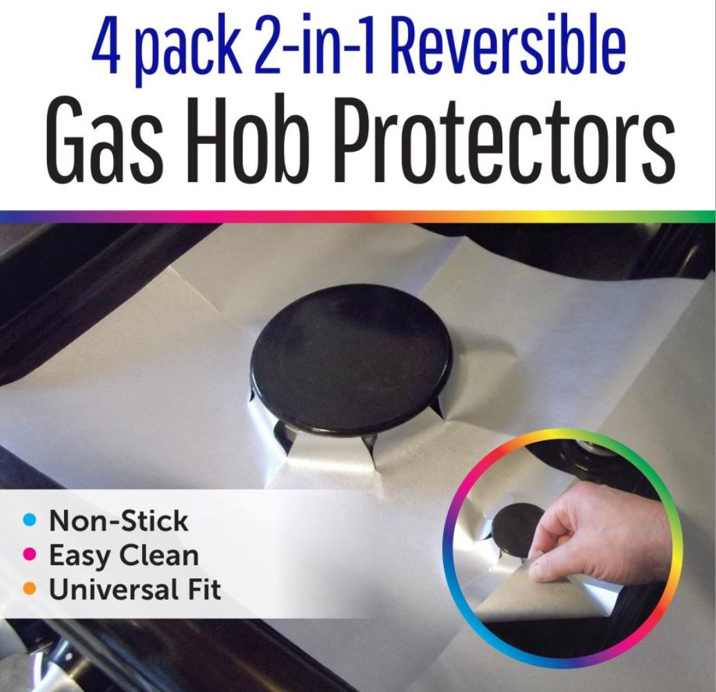 Reversible Gas Hob Protector Non Stick Reusable Stove Liner Cooker Cover Range