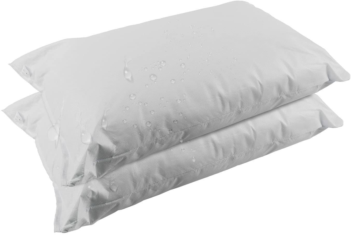 4 X Waterproof Pillow Protectors Dust Proof Nonallergenic Anti Allergy 50x70cm