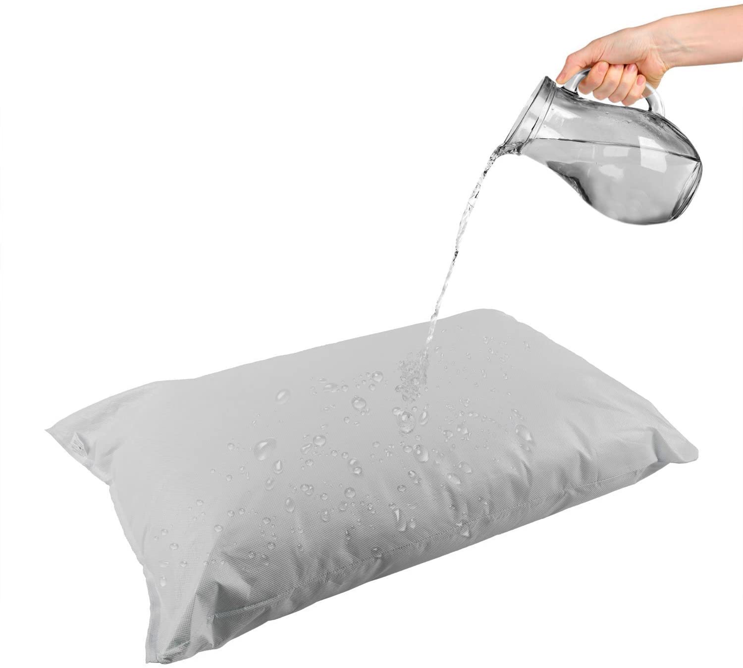 4 X Waterproof Pillow Protectors Dust Proof Nonallergenic Anti Allergy 50x70cm