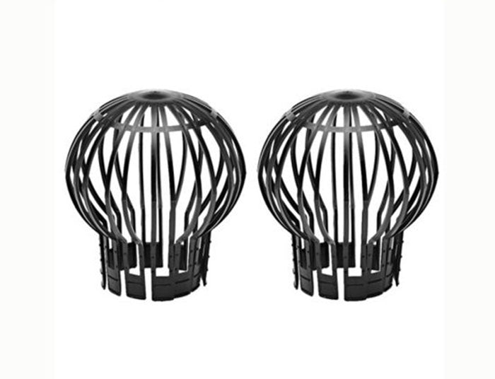 2x Drainpipe Cover Guard Leaf Filter Downpipe Gutter Debris Moss Protection