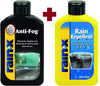 Rain-X Anti-Fog + Rain Repellent Window Mirror Glass Treatment Car Combo Pack