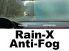 Rain-X Anti-Fog + Rain Repellent Window Mirror Glass Treatment Car Combo Pack