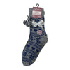 2 Pairs Foxbury Ladies Women Novelty Fairisle Super Soft Cosy Slipper Socks 4-7