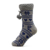 2 Pairs Foxbury Ladies Women Novelty Fairisle Super Soft Cosy Slipper Socks 4-7